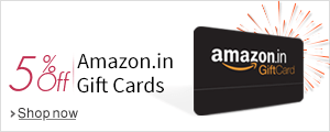 5% Off on Amazon.in Email Gift Cards. Use promo code ? 5PCOFFGC