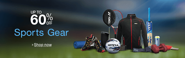 Up to 60% off on Sports Equipment