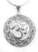 Om Hindu and Celtic Knot Sterling Silver Charm Pendant