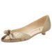 Delman Women's Ziba Peep Toe Flat
