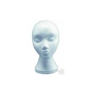Polystyrene mannequin head
