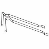 HONA425 Hangrail, For 500/ 530 Series, 4/PK, Black