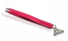 Perfect Beauty LIGHT BLUE Charm Me Slanted Tweezers with Martini Charm