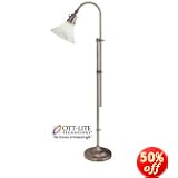 OTT-LITE(R) Lexington Floor Lamp Brushed Nickel