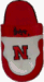 Nebraska Cornhuskers Comfy Feet Scuff Slippers