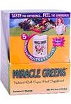 Miracle Greens-Nutrient-Rich Super Food Supplement, 12 Packs