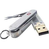DVD Player: Optosys retroALOX Flash Memory USB 2.0 1024 MB inklusive Taschenmesser silber