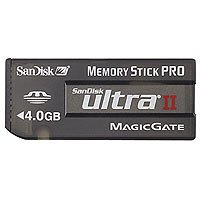 Festplatten: SanDiskUltra II Memory Stick Pro Speicherkarte 4 GB