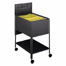 LLR60177 Mobile Standard File, w/Lock, 13-1/2x24-3/4x28-1/4, Black