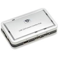 Heimkinosysteme: HP USB 2.0 /IEEE1394 Combo HUB HUB USB und FireWire silber