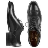 Forzieri Italian Handcrafted Black Dress Leather Oxford Shoes