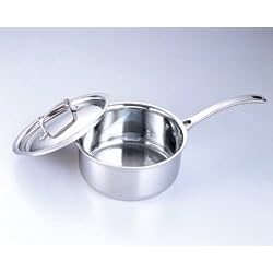 Gourmet Standard Professional Series Stainless Tri-Ply 3 Quart Sauce Pan with Lid -... by Gourmet Standard