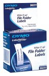 30277 260-labels 9/16 X 3-7/16 White File Folder Dymo Labelwriter