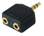 Lautsprecher: Lindy Audio-Adapter Stereo 2x3,5 mm f / 3,5mm m