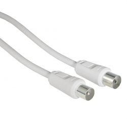Heimkinosysteme: Hama Antennen-Kabel Koax Stecker - Koax Kupplung, 10 m, 85 dB