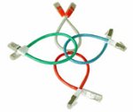 7.5 meter Crossover CAT5e FTP Cable, Gray