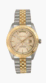 Review   / CROTON DRESS WATCH DIAMOND MARKER DAY/DATE 2-TONE CHAMPAGNE DIAL CR307722 TTCH