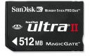 SANDISK CORPORATION - MEMORY STICK ULTRA II PRO DUO, 512MB