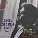 Emil Gilels Legacy, Volume 3: Helsinki Festival, 1975