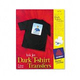 Personal Creations#153; Ink Jet Dark T-Shirt Transfers, 8-1/2 x 11, 5 Sheets/Pack (AVE3279)