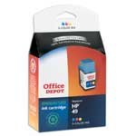 Office Depot(R) Model 49A (51649A) Tricolor Ink Cartridge