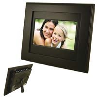Matsunichi 8 inch Widescreen (16:9) Display Wood Digital Picture Frame, Black