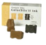 Xerox ColorStix II Solid Yellow Ink Twin Pack Plus Bonus Black (016-1908-01, Phaser 860 Printer)