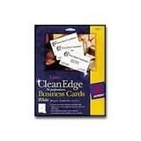 Avery(R) Laser Clean-Edge Business Cards, 2" x 3 1/2", White, Pack of 200
