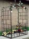Oakland Living® Gothic Arbor with Gate and Base