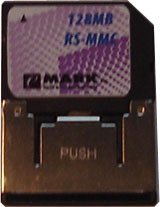 Drucker: eMark RS-MMC Card 128MB Reduzed Size MultiMedia Speicherkarte