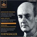 Brahms: Concerto in Am Op102; Holler: Concerto for cello No2