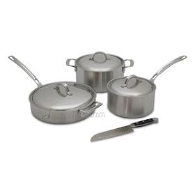 Viking VSC1006 Professional Cookware Cookware Set with Bonus Santoku Knife 6-pc. by Viking
