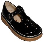 Aster USA T-Strap, black patent