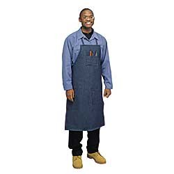 Denim Apron Workshop shop cover with pockets