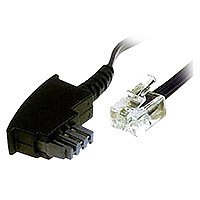 Elektronik und Foto: Assmann Telefonkabel TAE-RJ11 Anschlusskabel TAE6N/Stecker - RJ11/Stecker 6A schwarz 10.00 m