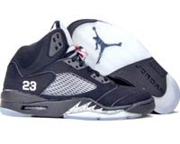 Nike Air Jordan 5 V Retro (black / metallic silver / red) 