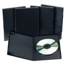 Digitalkameras: Diverse: DVD Juwel Case Leerh�lle sw 5St