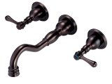Danze Opulence Double-Handle Wall Mount Bathroom Faucet, Oil Rubbed Bronze #D306557RB