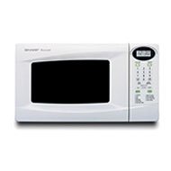 Sharp R-220KW 800 Watts Compact Microwave Oven, white by Sharp