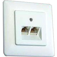 Speicherkarten: Ria-BTR Anschlussdose UAE 2x8(4) UP Anschlu�dose Unterputz 2 x RJ45 8P4C reinwei� reinwei� RAL 9010