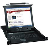 16PORT 1U Rm KVM Switch 17IN LCD Console Keyboard Touchpad