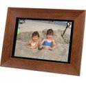 Smartparts SP104MW 10-Inch LCD Digital Walnut Wood Picture Frame