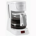 Black & Decker DLX900 12-Cup Programmable Coffeemaker (white)