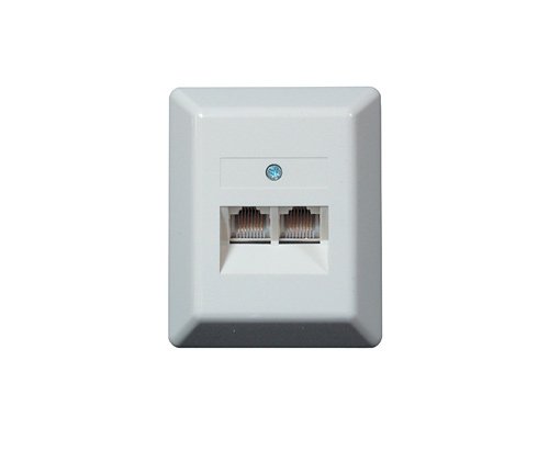 Navigationssysteme: ISDN Anschlussdose 2x RJ 45 Bu Aufputz, LSA+