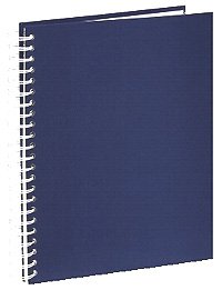 Festplatten: Spiralalbum Uni 29x24/50, Blau