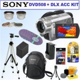 Sony DCR-DVD508 6MP DVD Handycam Camcorder + Deluxe Accessory Kit