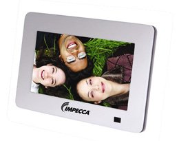 DFM760 7 inch Digital Photo Frame - Translucent SILVER