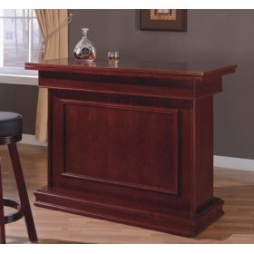 Cherry Finish All in One Game Table/Bar Unit w/Wine Shelves (Roulette, Blackjack and Craps)