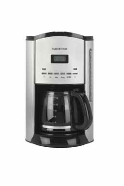 Farberware FCM12SS 12-Cup Coffeemaker, Stainless/Black