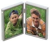 Festplatten: Sweet Memory silber 09x13 cm, Doppelrahmen